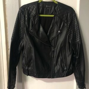 Black Faux Leather Jacket